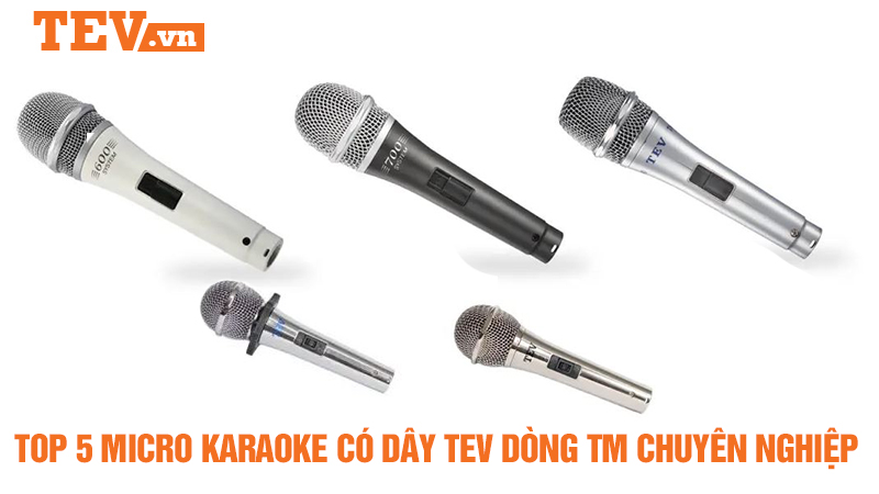 Top 5 micro karaoke có dây TEV dòng TM chuyên nghiệp, đáng mua mhất