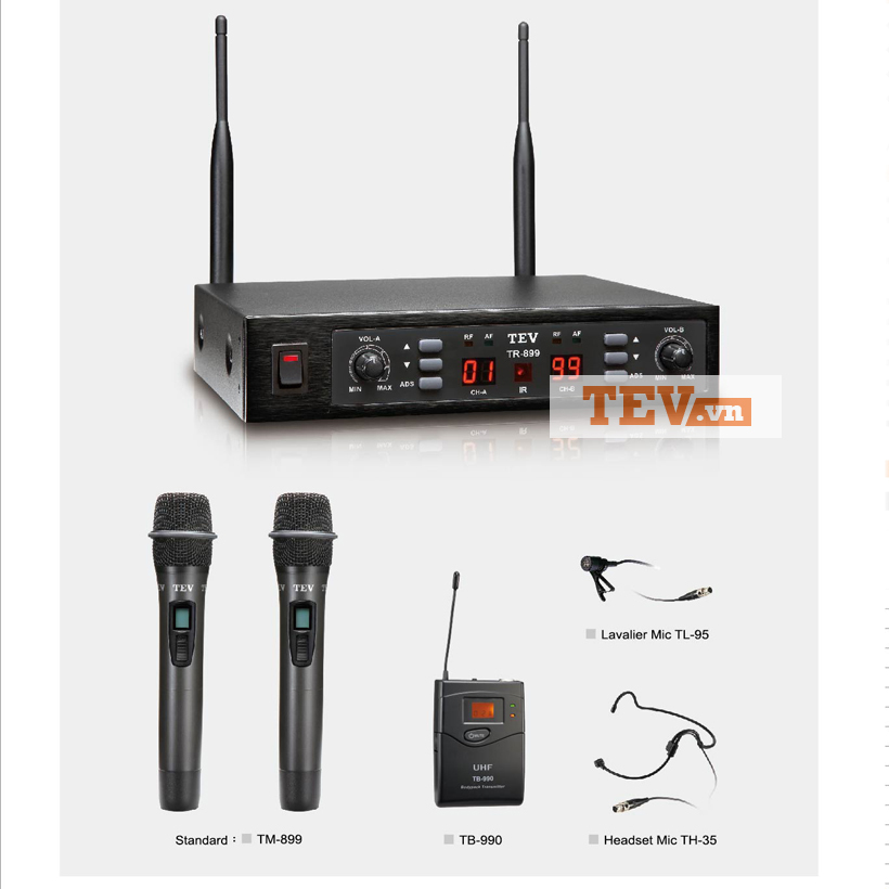 Bộ micro cầm tay TEV TR-899