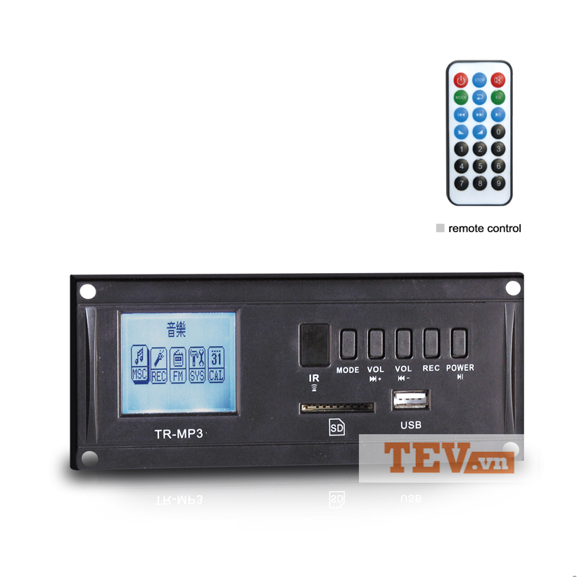 Máy ghi âm kỹ thuật số USB / SD TEV TR-MP3